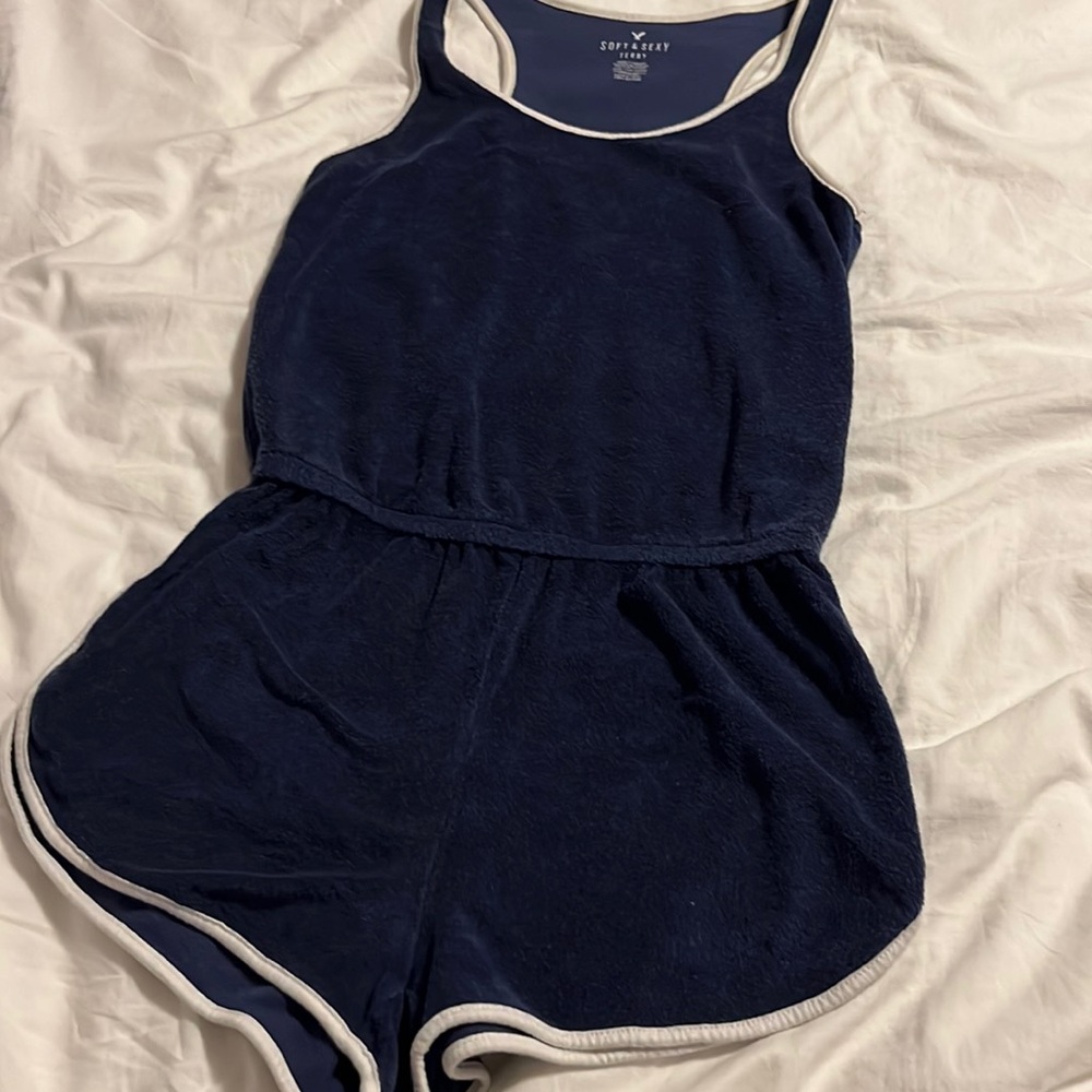 American eagle terry cloth romper